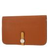 Portefeuille Hermès  Dogon en cuir taurillon clémence gold - 00pp thumbnail