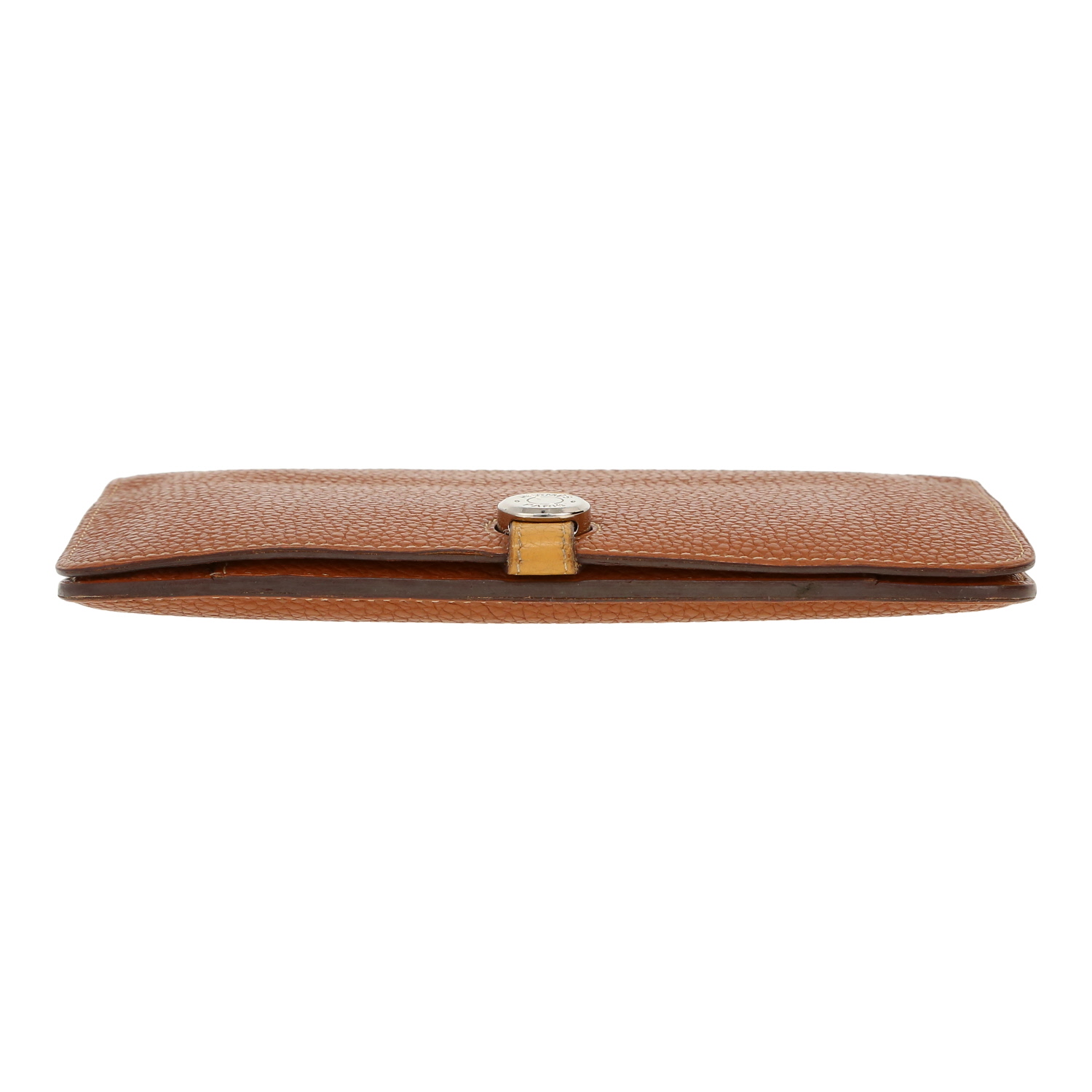 Hermès Dogon wallet in gold leather taurillon clémence - Detail D1