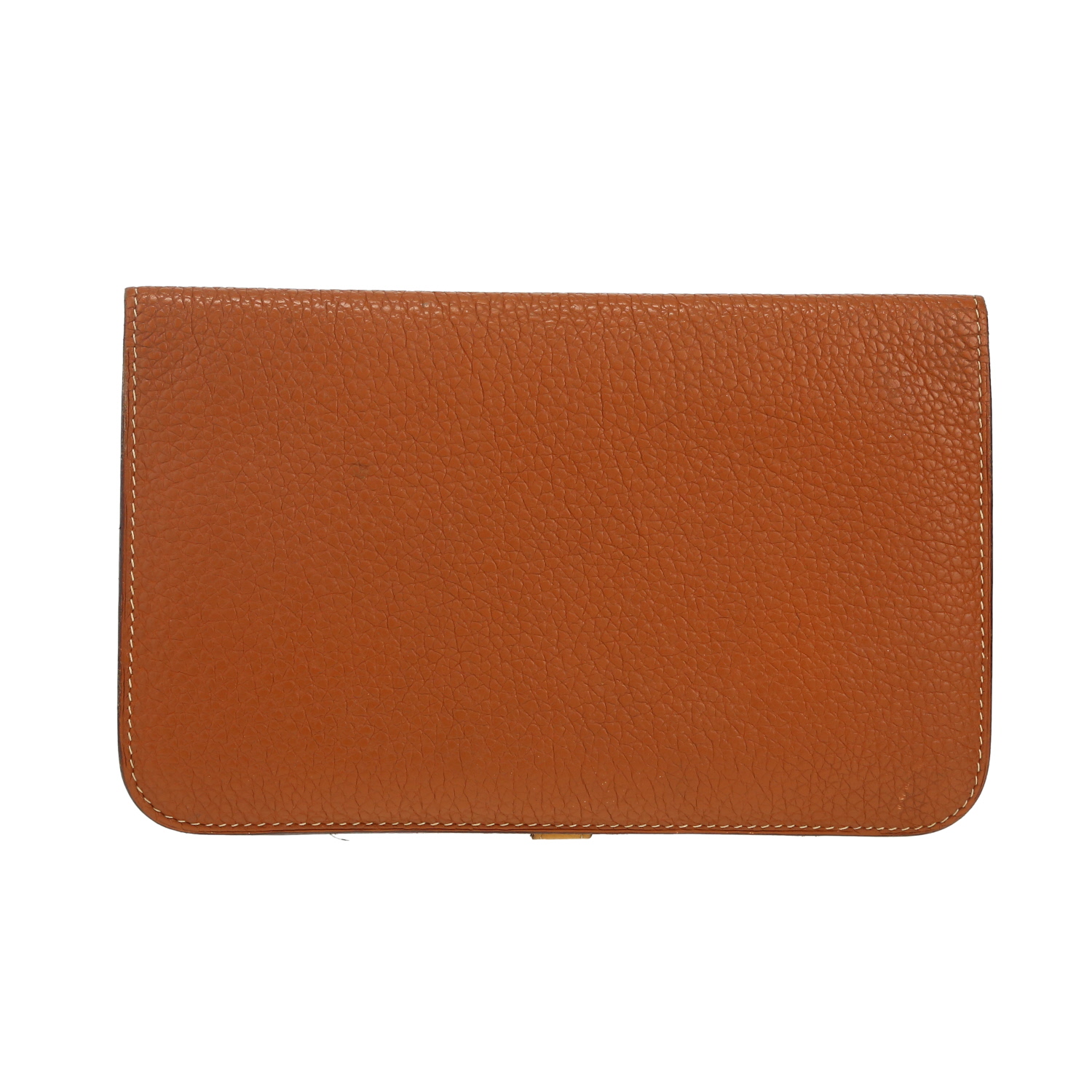 Hermès Dogon wallet in gold leather taurillon clémence - Detail D4