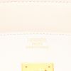 Sac à main Hermès  Birkin 35 cm en cuir blanc et toile beige - Detail D2 thumbnail