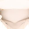 Sac à main Hermès  Birkin 35 cm en cuir blanc et toile beige - Detail D3 thumbnail