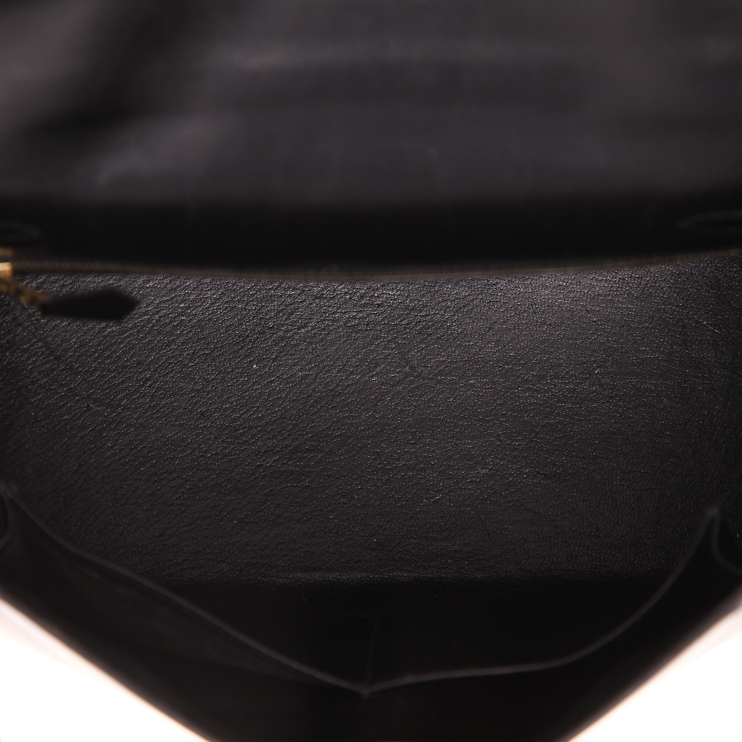 Hermès  Kelly 28 cm handbag  in black box leather - Detail D3