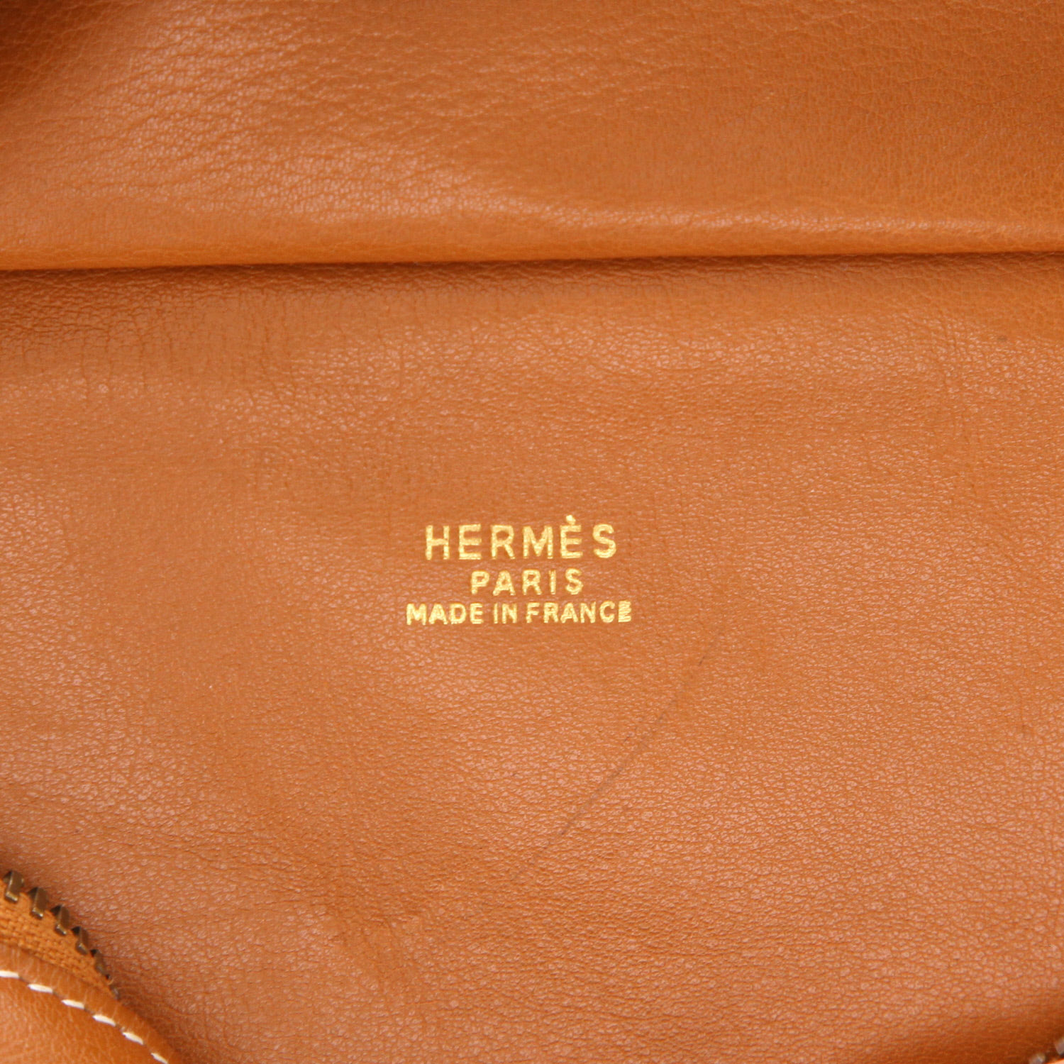 Pochette-ceinture Hermès   en cuir Swift gold - Detail D2