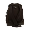 Mochila Prada   en lona negra y cuero negro - Detail D4 thumbnail