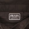 Pochette Prada   in tela nera e pelliccia marrone - Detail D2 thumbnail