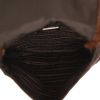 Pochette Prada   in tela nera e pelliccia marrone - Detail D3 thumbnail