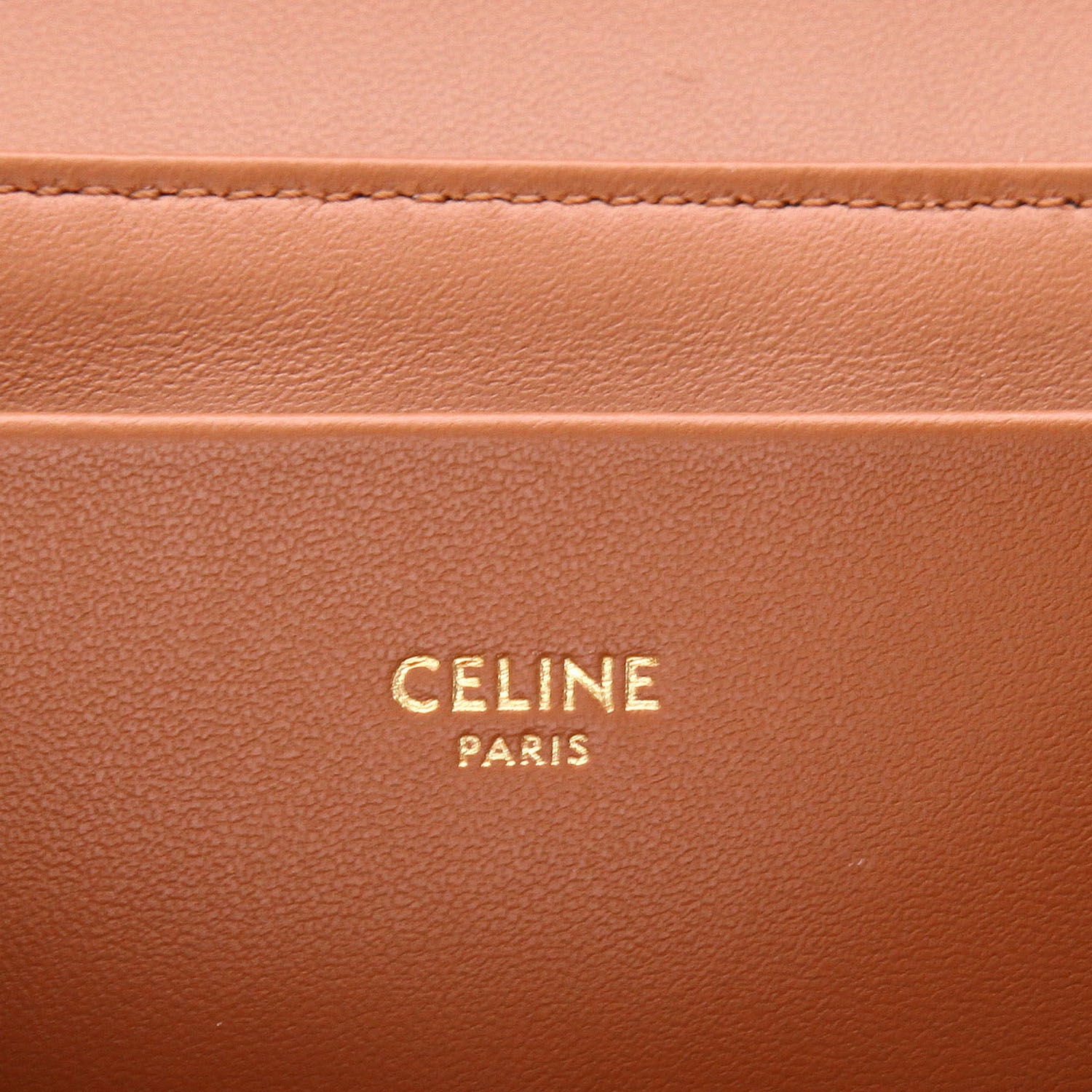 Sac bandoulière Celine  Victoire Teen en toile Triomphe marron et cuir marron - Detail D2