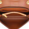 Celine  Victoire Teen shoulder bag  in brown "Triomphe" canvas  and brown leather - Detail D4 thumbnail