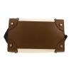 Borsa Celine  Luggage Micro in pelle tricolore marrone bianco sporco e nera - Detail D1 thumbnail