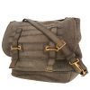 Sac à main Saint Laurent  Besace Messenger en Veau velours gris - 00pp thumbnail