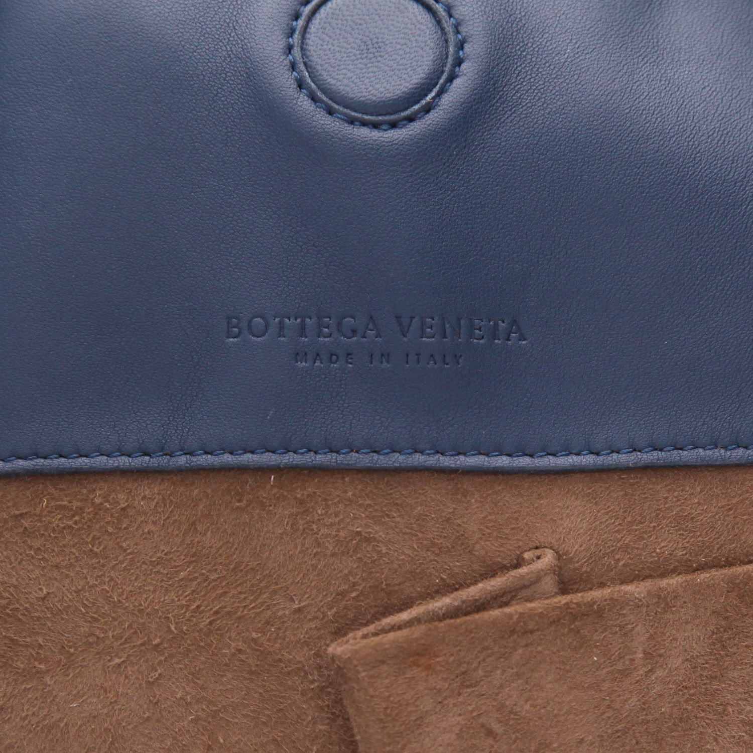 Borsa Bottega Veneta   in pelle intrecciata blu - Detail D2