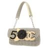 Chanel   handbag  in grey canvas  and beige patent leather - 00pp thumbnail