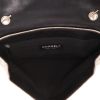 Chanel   handbag  in grey canvas  and beige patent leather - Detail D3 thumbnail