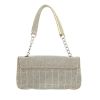 Chanel   handbag  in grey canvas  and beige patent leather - Detail D4 thumbnail