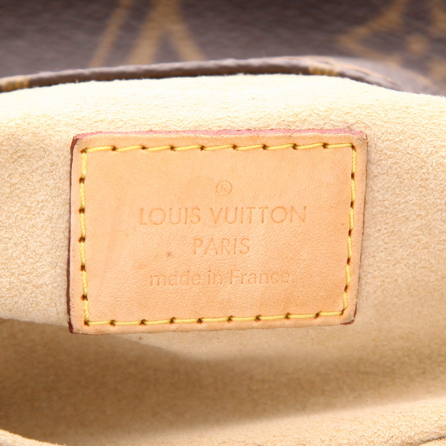 Bolso de mano Louis Vuitton  Artsy en lona Monogram marrón y cuero natural - Detail D2