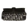 Bolso bandolera Dior  8 en lona Monogram Oblique azul y beige y lona negra - Detail D1 thumbnail