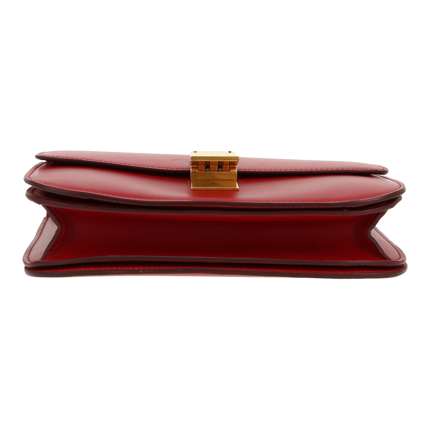 Borsa Celine  Classic Box in pelle box rossa - Detail D1