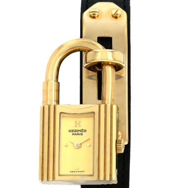 Orologio Hermès Montre Kelly in oro placcato Ref: Hermès - KE1.201  Circa 1990