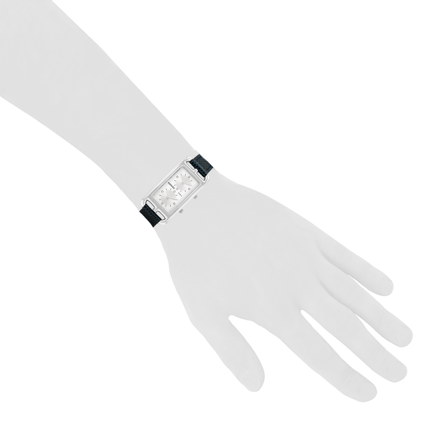 Hermès Cape Cod Nantucket  in stainless steel Ref: Hermès - CC3.210  Circa 2010 - Detail D1