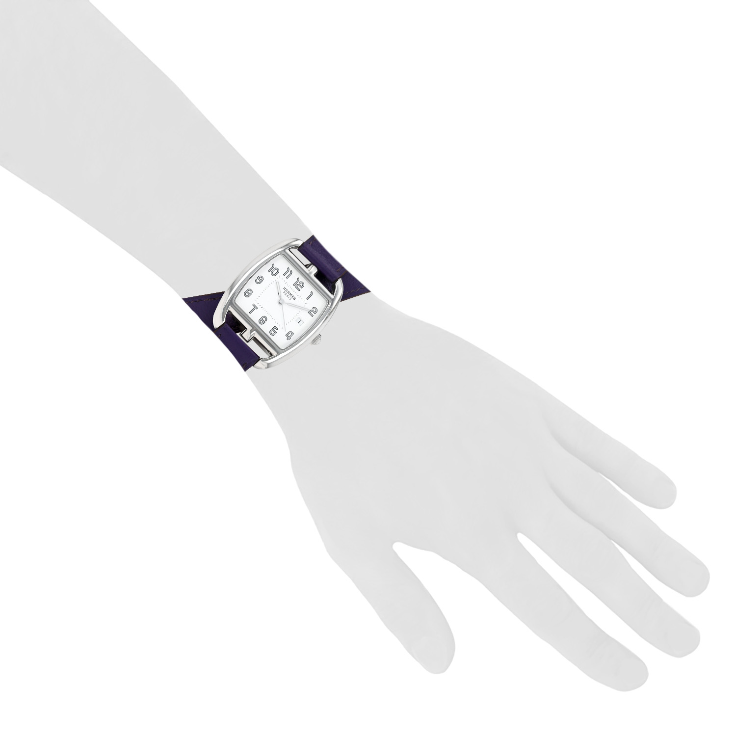 Reloj Hermès Cape Cod Tonneau de acero Ref: Hermès - CT1.710  Circa 2010 - Detail D1