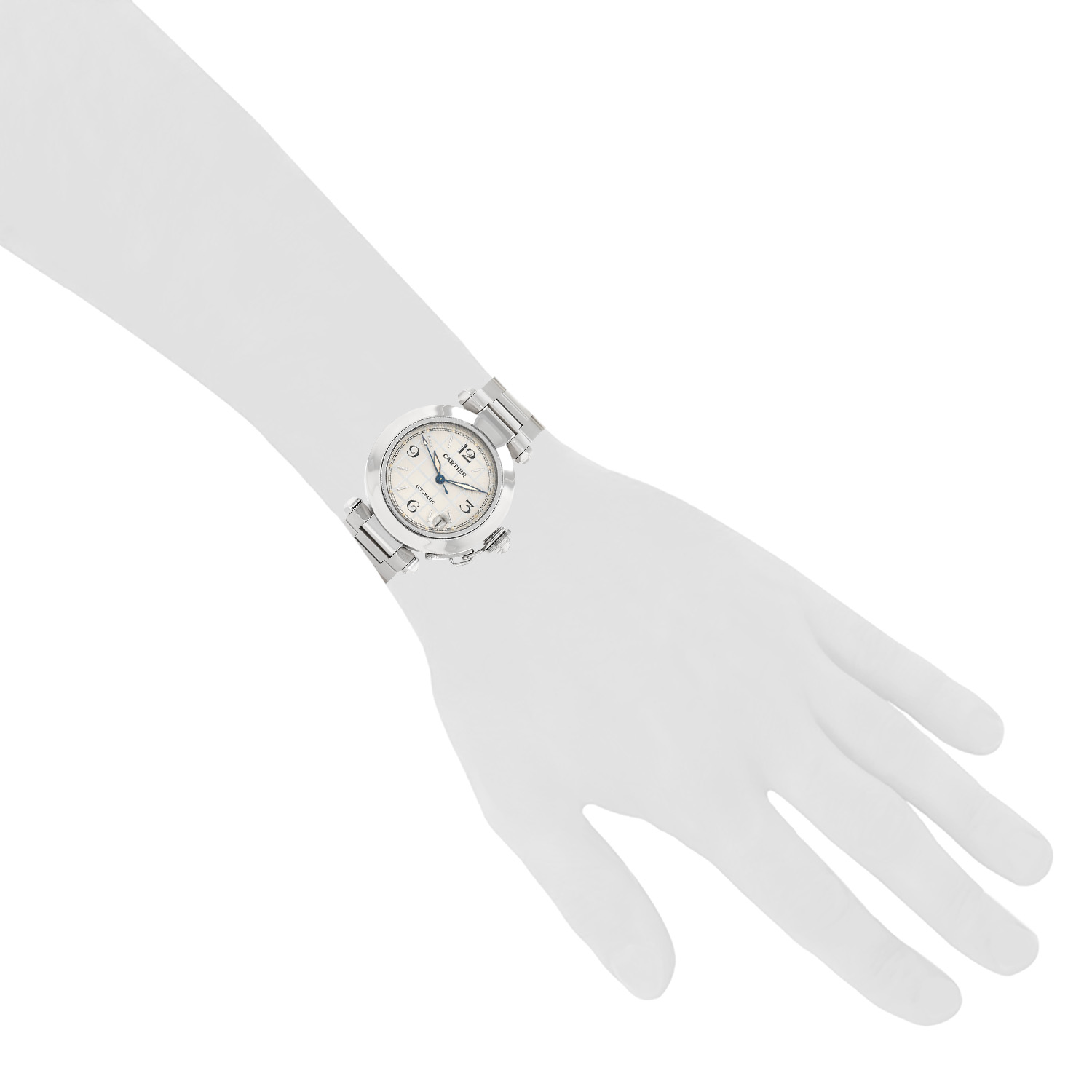 Cartier Pasha  in stainless steel Ref: Cartier - 2324  Circa 2000 - Detail D1