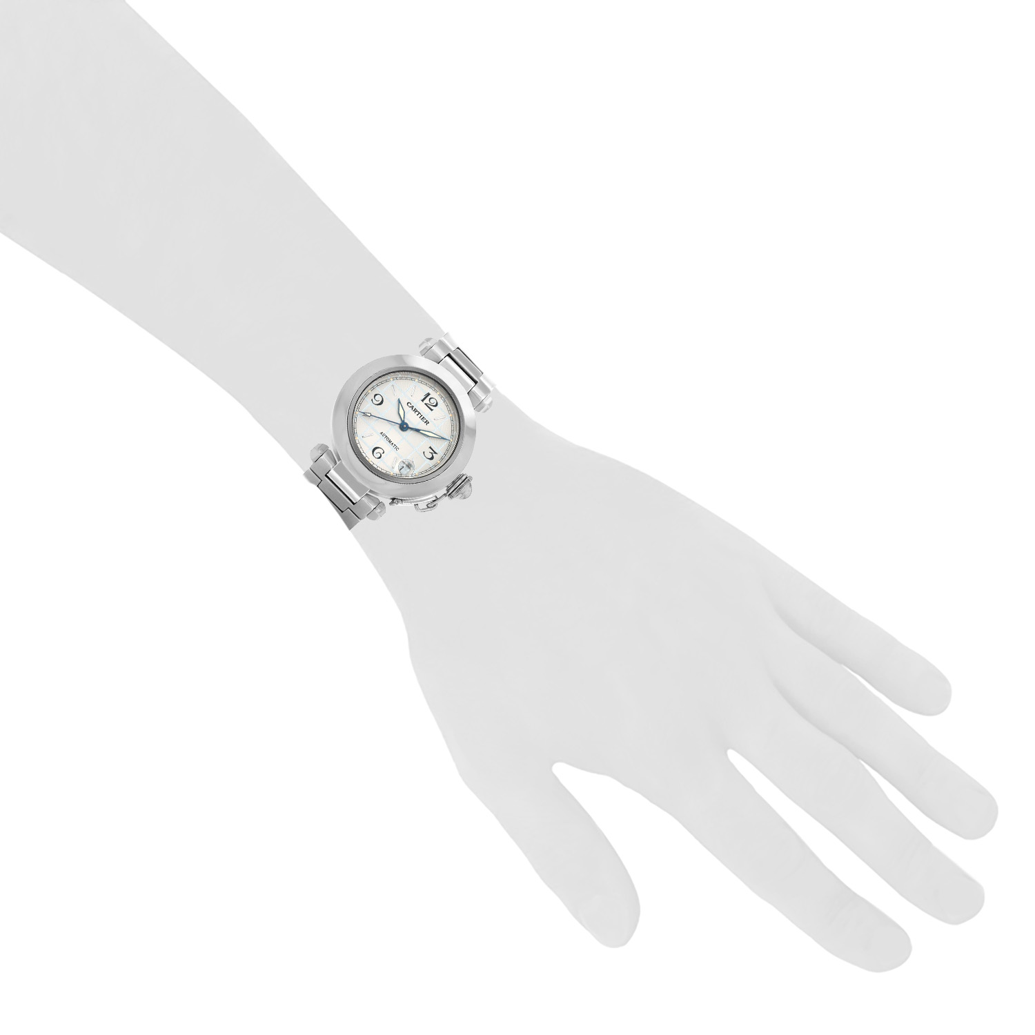 Cartier Pasha  in stainless steel Ref: Cartier - 2324  Circa 2000 - Detail D1