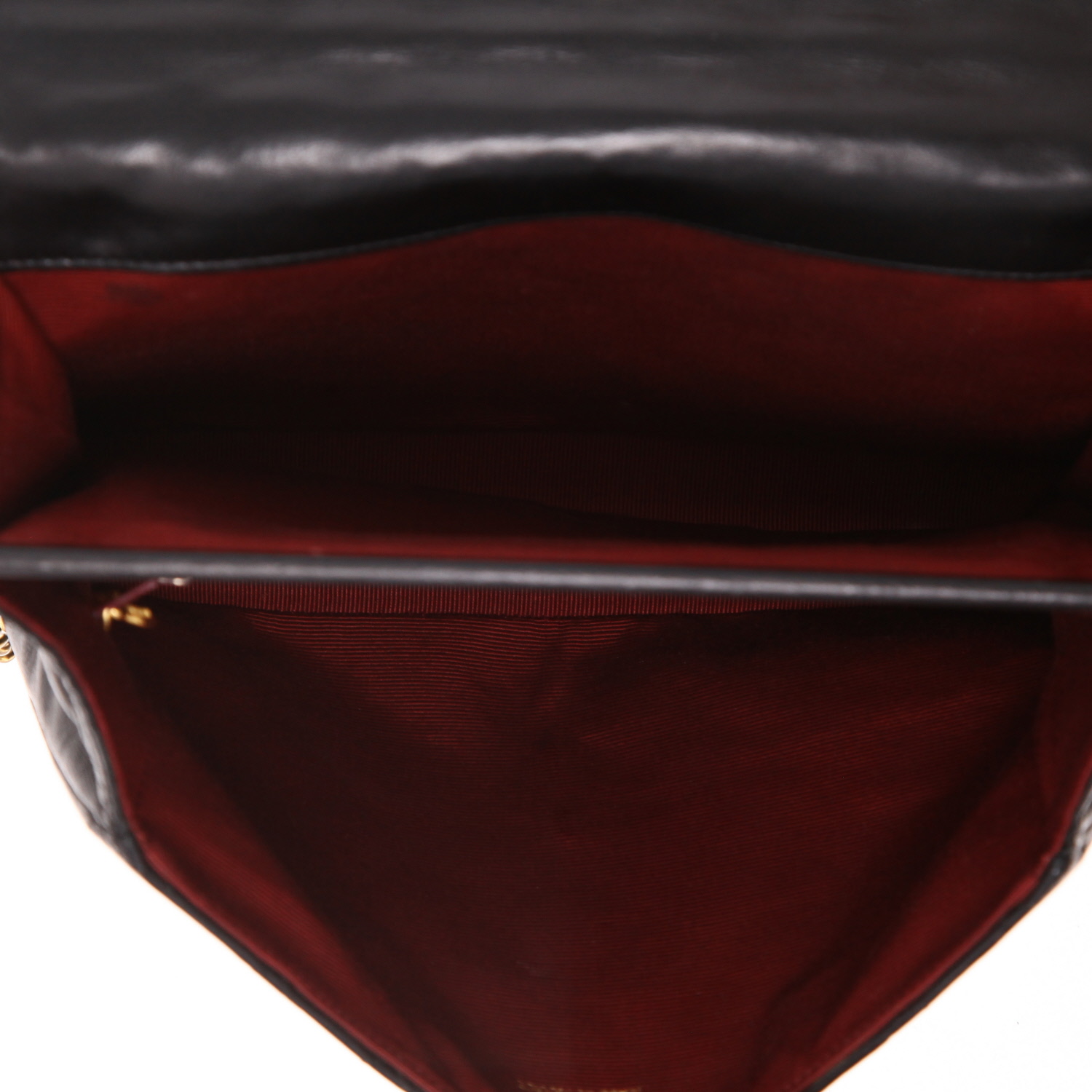 Bolso de mano Chanel  Vintage en cuero acolchado negro - Detail D3