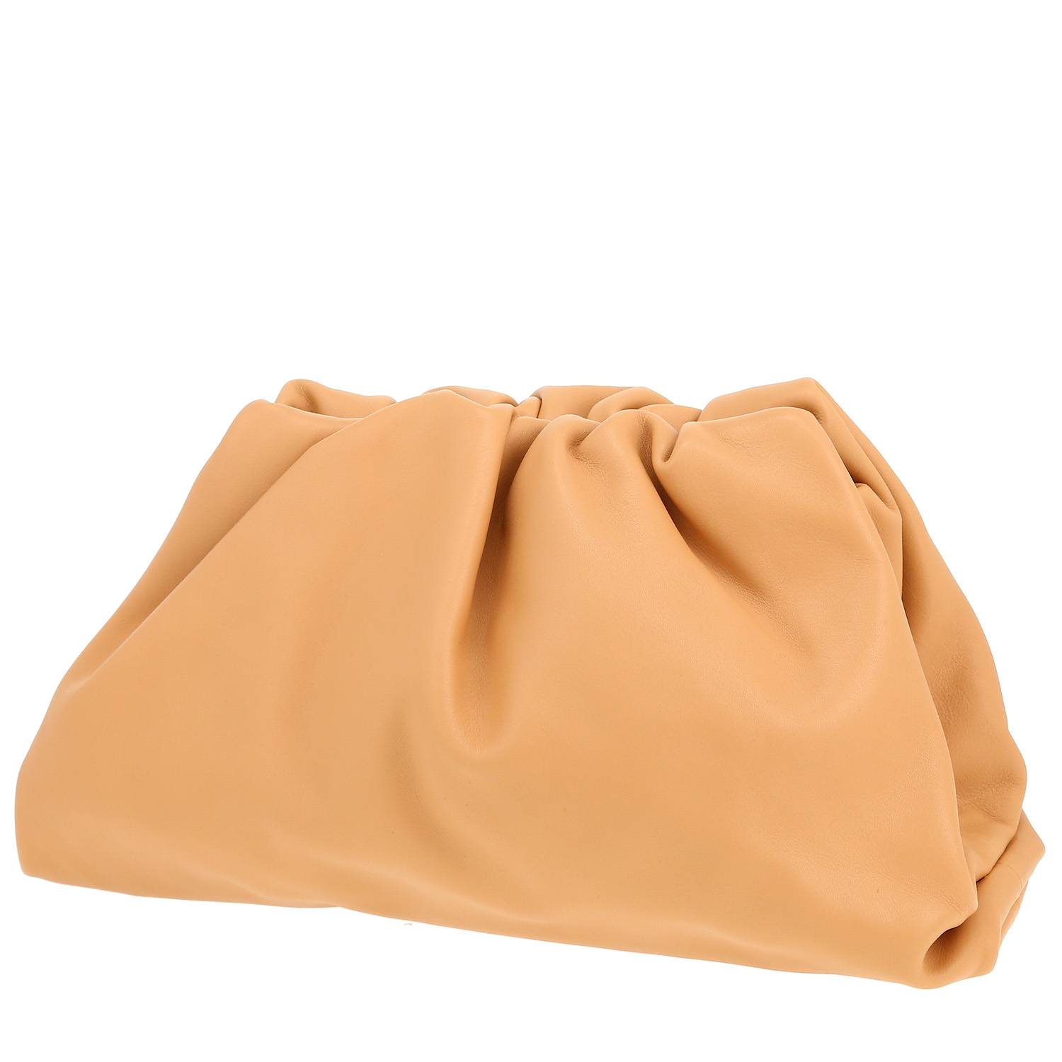 Bolsito de mano Bottega Veneta  Pouch en cuero beige