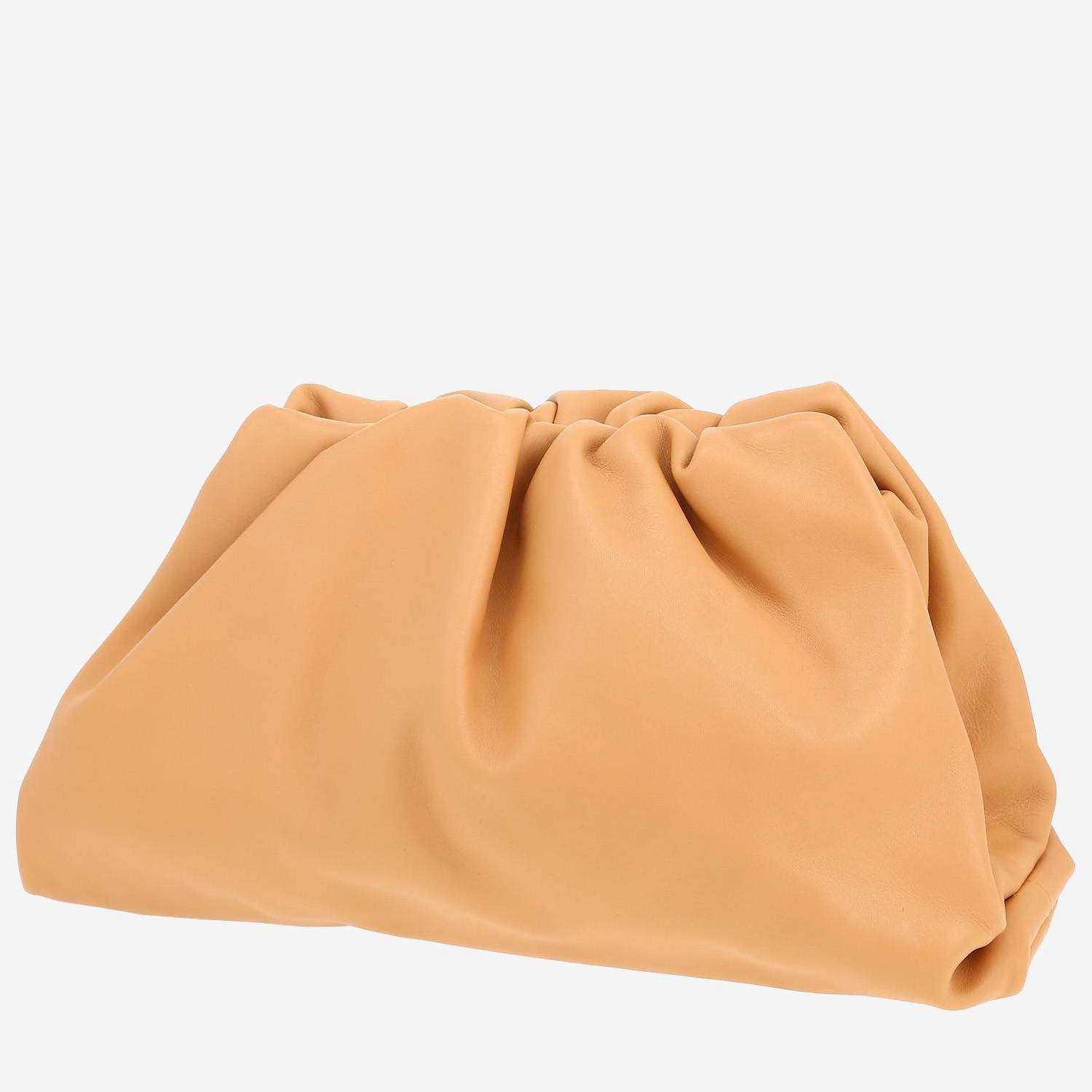 Pochette Bottega Veneta  Pouch en cuir beige