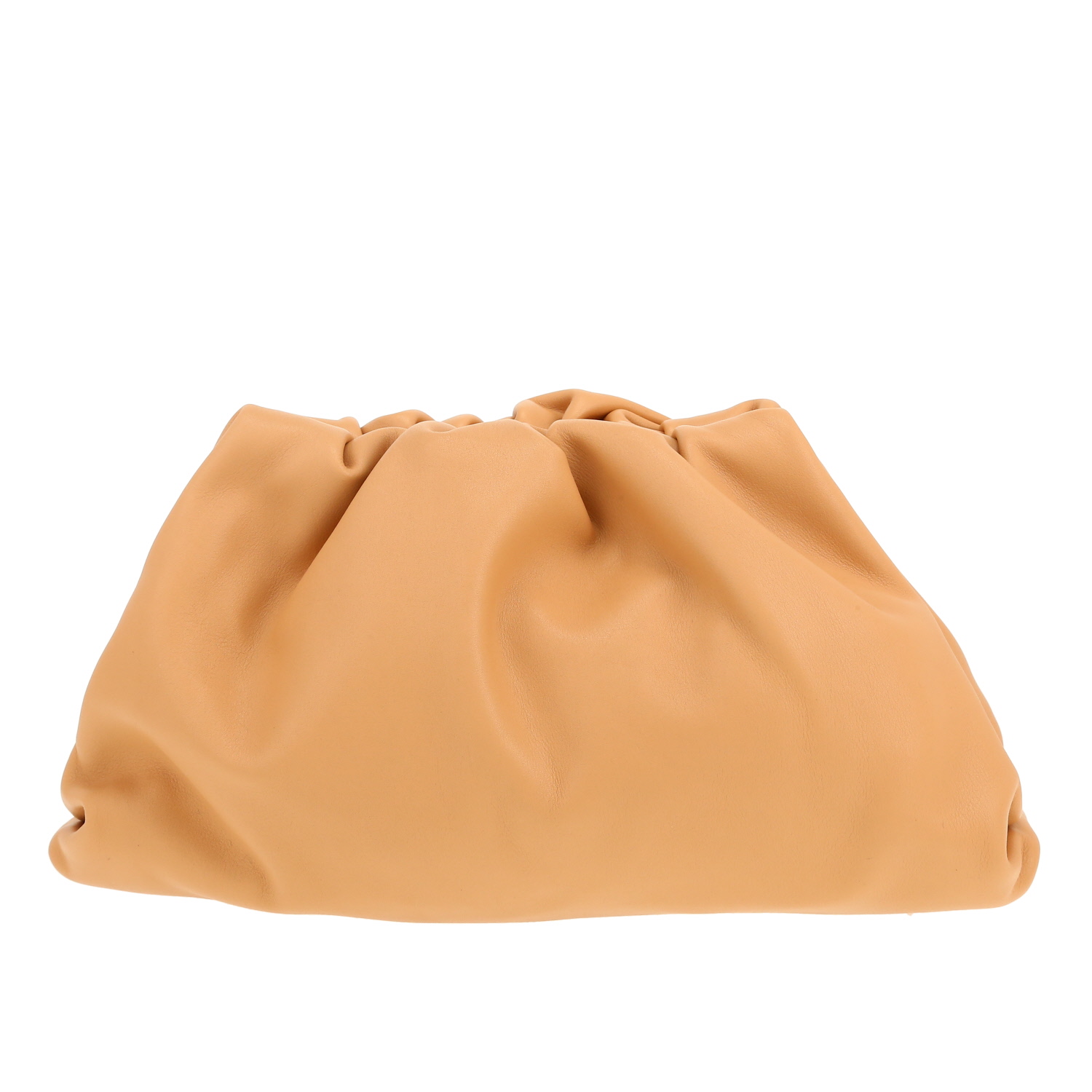 Pochette Bottega Veneta Pouch in pelle beige - Detail D4