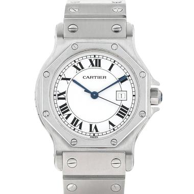 Reloj Cartier Santos Octogonale de acero Ref: Cartier - 2965  Circa 1990