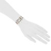 Cartier Tank Française  in gold and stainless steel Ref: Cartier - 2384  Circa 2000 - Detail D1 thumbnail