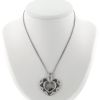 Collar Chopard Happy Diamonds de oro blanco y diamantes - 360 thumbnail