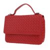 Bottega Veneta   shoulder bag  in red intrecciato leather - Detail D5 thumbnail