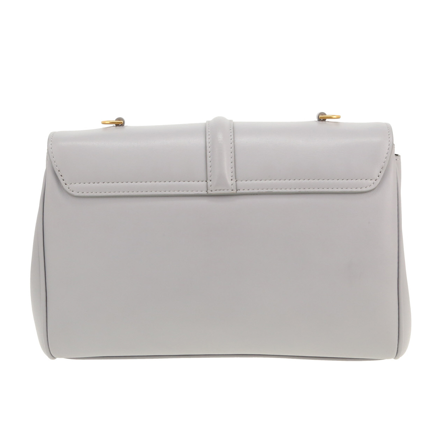 Sac bandoulière Celine  Soft Teen en cuir bleu-ciel - Detail D4