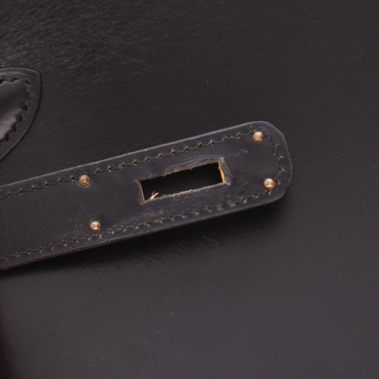 Sac à main Hermès  Kelly 28 cm en cuir box noir - Detail D4