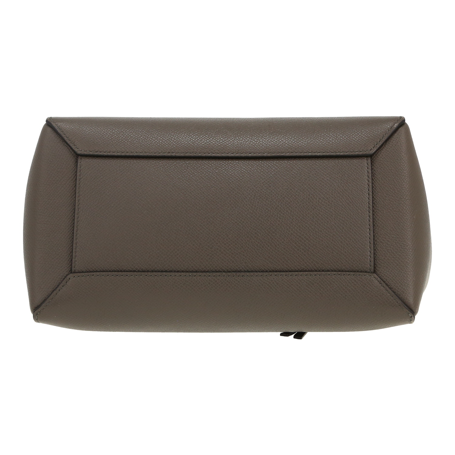 Celine  Belt handbag  in grey grained leather - Detail D1