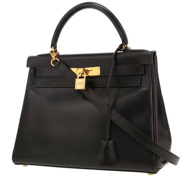 Hermès  Kelly 28 cm handbag  in black box leather