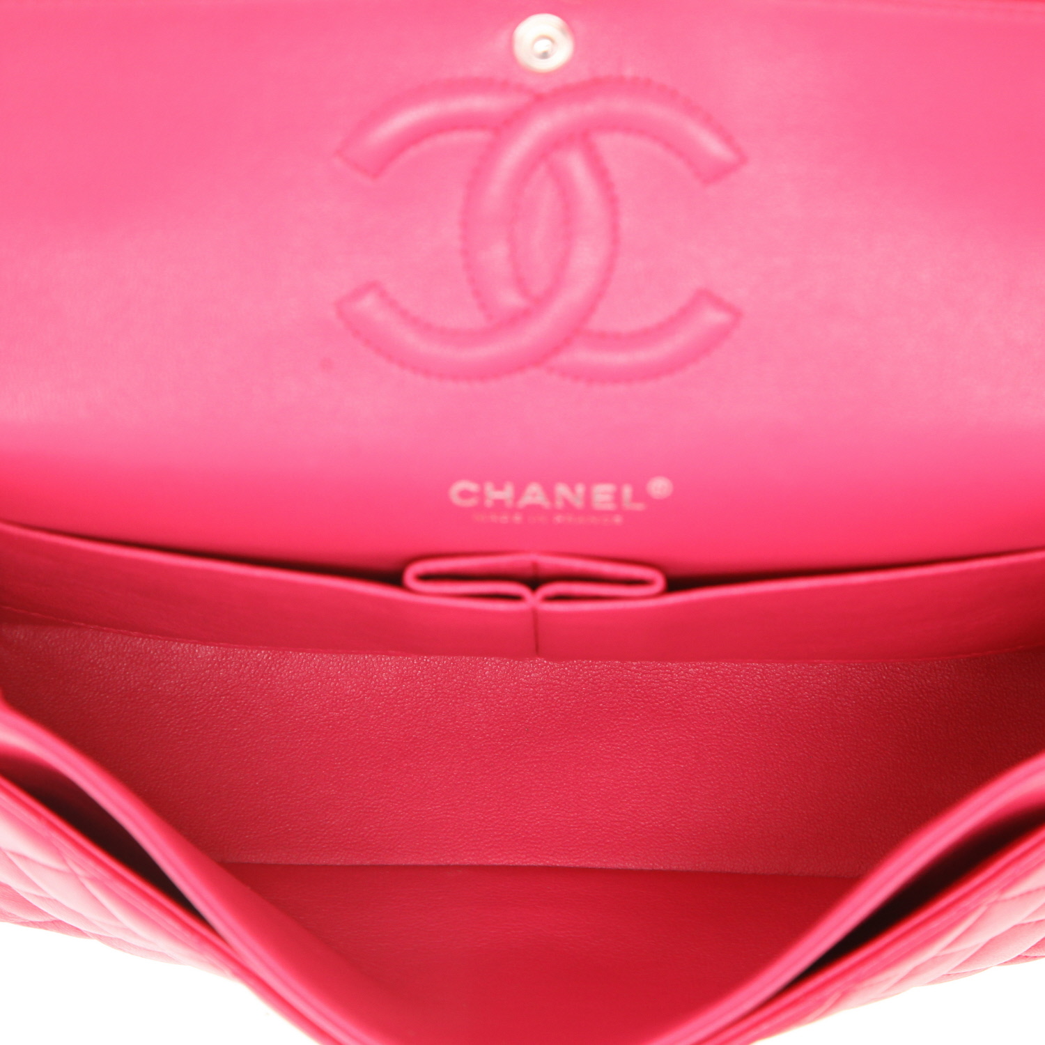 Sac à main Chanel  Timeless Classic en cuir matelassé rose - Detail D3