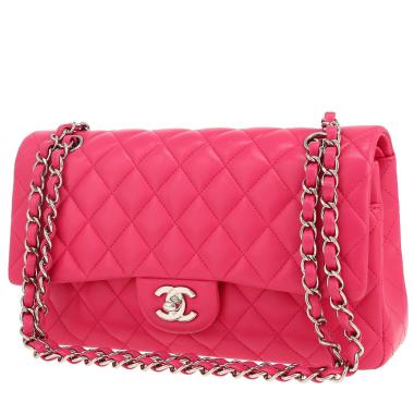 Chanel  Timeless Classic handbag  in pink quilted leather
