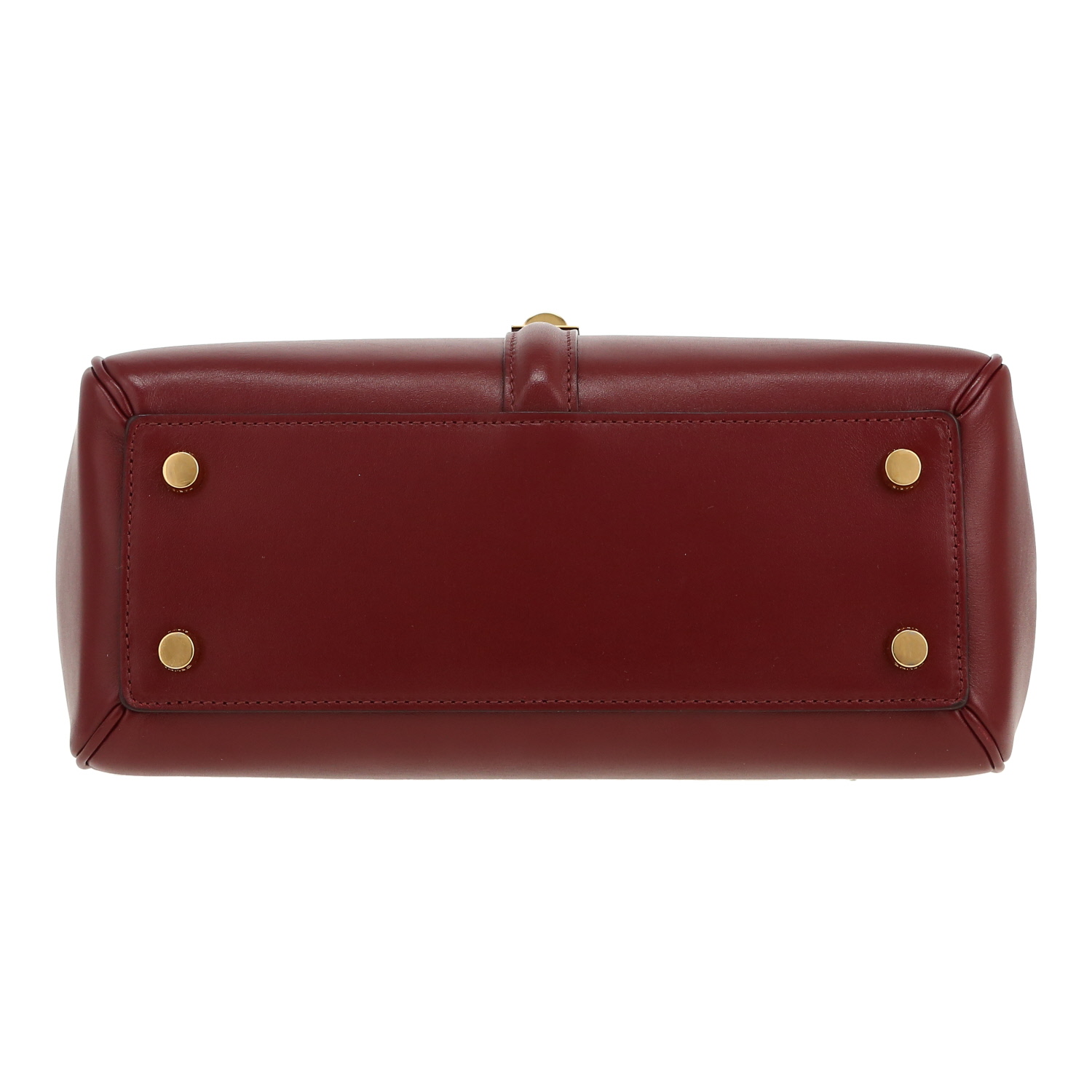 Celine  16 shoulder bag  in burgundy leather - Detail D1
