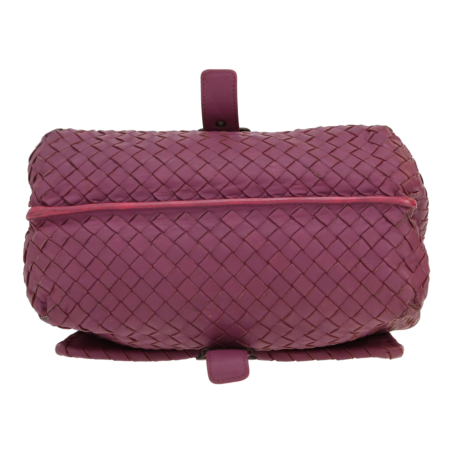 Bottega Veneta   handbag  in purple intrecciato leather - Detail D1