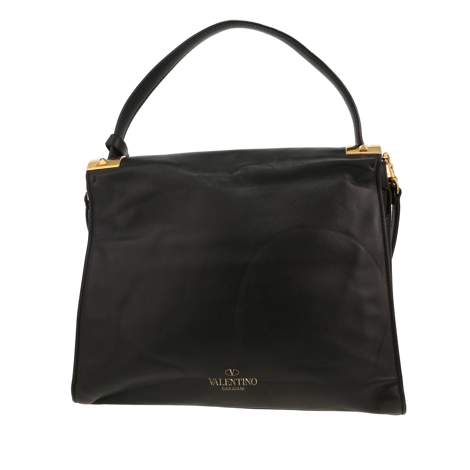 Valentino Garavani handbag in black leather - Detail D4