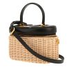 Dior  Edition limitée shoulder bag  wicker  and black leather - 00pp thumbnail