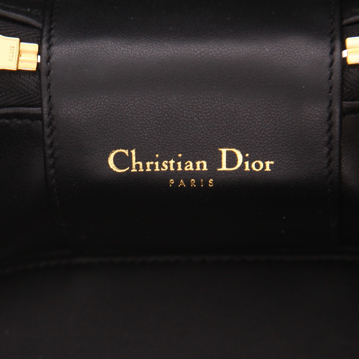 Sac bandoulière Dior  Edition limitée en osier et cuir noir - Detail D2