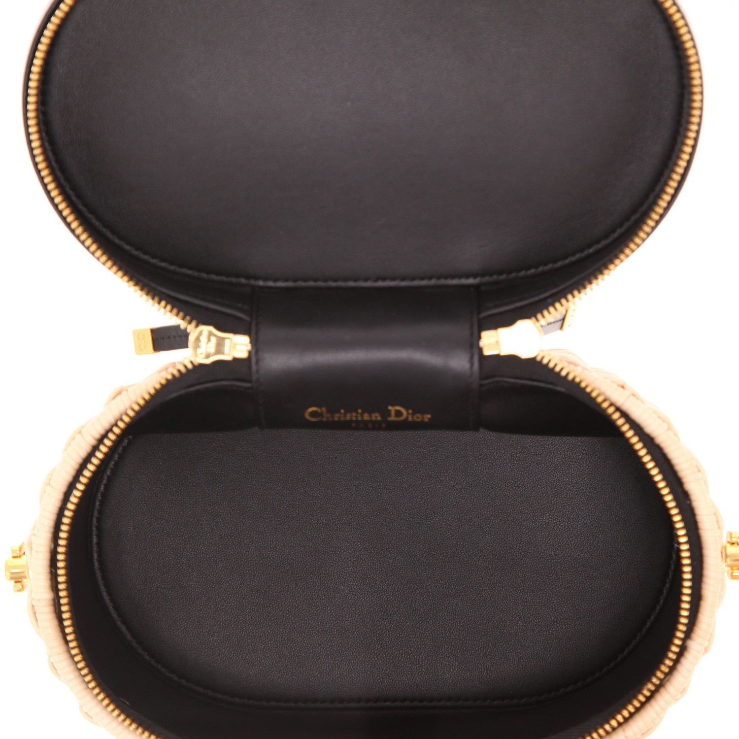 Borsa a tracolla Dior Edition limitée in vimini e pelle nera - Detail D3