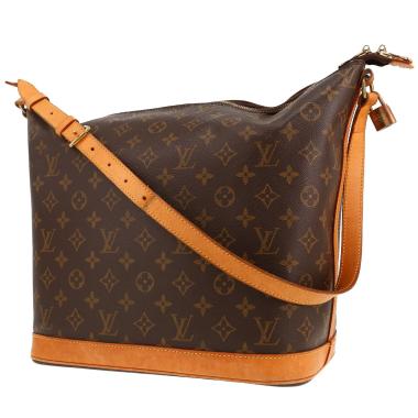 Sac à main Louis Vuitton  Amfar Three en toile monogram marron et cuir naturel