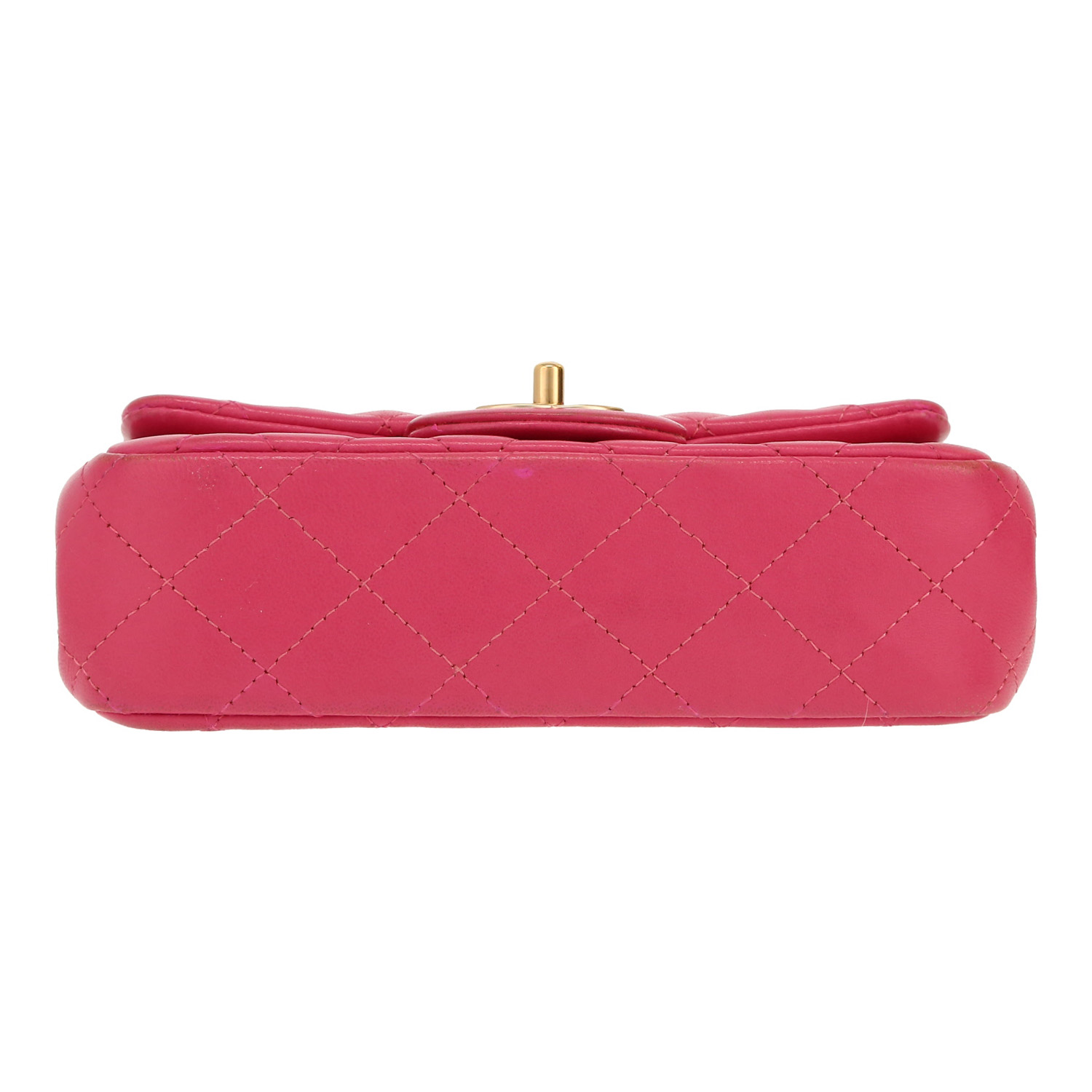 Borsa a tracolla Chanel  Mini Timeless in pelle trapuntata rosa - Detail D1