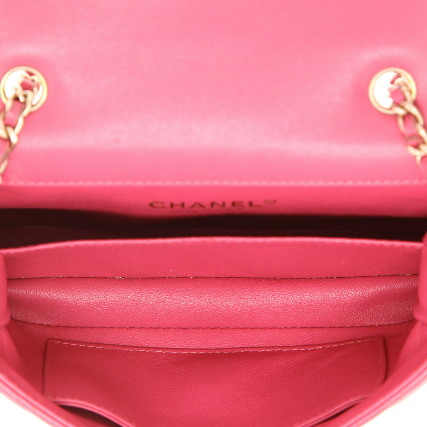 Borsa a tracolla Chanel  Mini Timeless in pelle trapuntata rosa - Detail D3