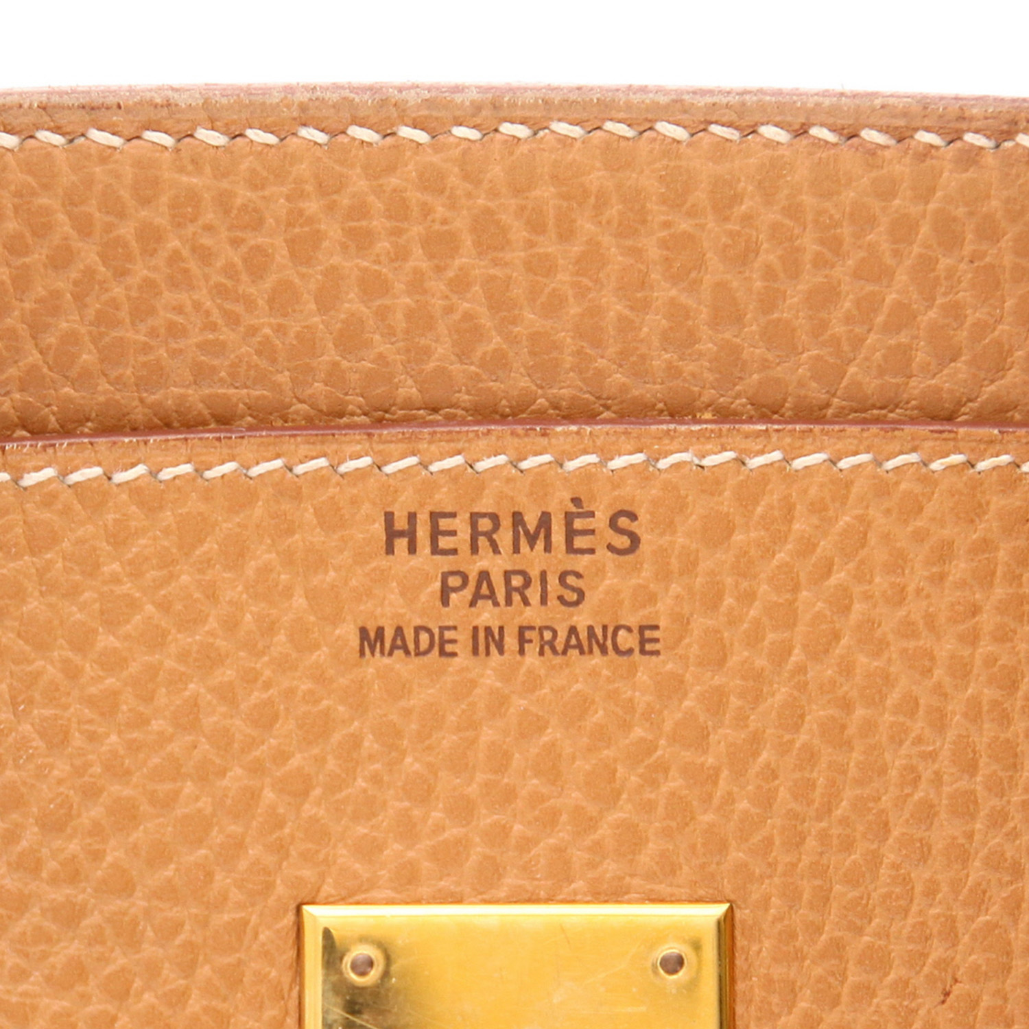Borsa Hermès  Birkin 35 cm in pelle Ardenne gold - Detail D2